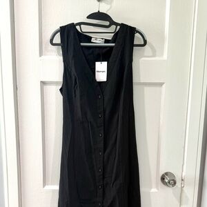 Showpo Black Maxi Button-Down Dress